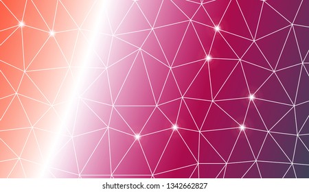 Template background with curved line. Triangles style. Background for your business project. Advert, template screen. Vector illustration. Creative gradient color