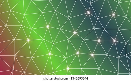 Template background with curved line. Triangles style. Background for your business project. Advert, template screen. Vector illustration. Creative gradient color