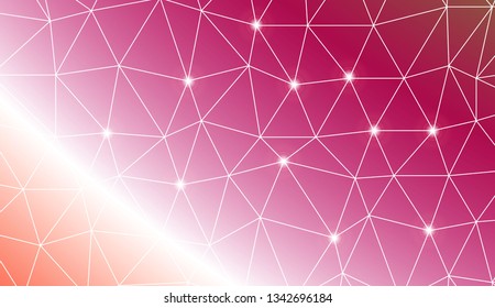 Template background with curved line. Triangles style. Background for your business project. Advert, template screen. Vector illustration. Creative gradient color