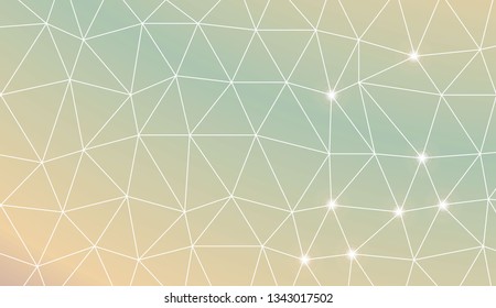 Template background with curved line. Triangles style. Background for your business project. Advert, template screen. Vector illustration. Creative gradient color