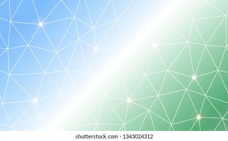 Template background with curved line. Triangles style. Background for your business project. Advert, template screen. Vector illustration. Creative gradient color