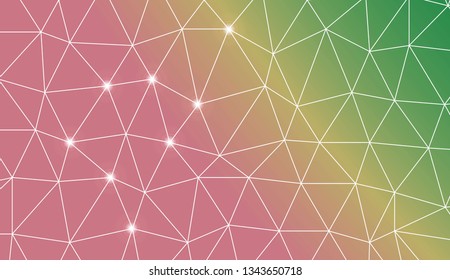 Template background with curved line. Triangles style. Background for your business project. Advert, template screen. Vector illustration. Creative gradient color