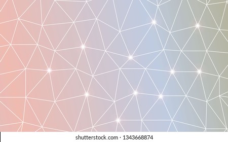 Template background with curved line. Triangles style. Background for your business project. Advert, template screen. Vector illustration. Creative gradient color