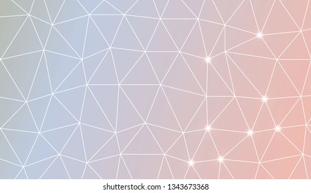 Template background with curved line. Triangles style. Background for your business project. Advert, template screen. Vector illustration. Creative gradient color