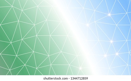 Template background with curved line. Triangles style. Background for your business project. Advert, template screen. Vector illustration. Creative gradient color