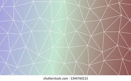 Template background with curved line. Triangles style. Background for your business project. Advert, template screen. Vector illustration. Creative gradient color
