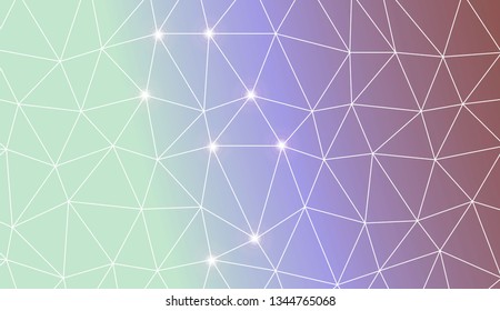 Template background with curved line. Triangles style. Background for your business project. Advert, template screen. Vector illustration. Creative gradient color