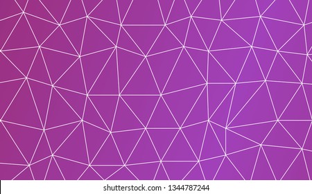 Template background with curved line. Triangles style. For interior wallpaper, smart design, fashion print. Vector illustration. Creative gradient color
