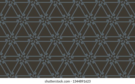 Template background with curved line. Triangles style. Vector illustration. For flyer, screen, business presentation