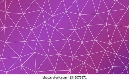 Template background with curved line. Triangles style. For interior wallpaper, smart design, fashion print. Vector illustration. Creative gradient color