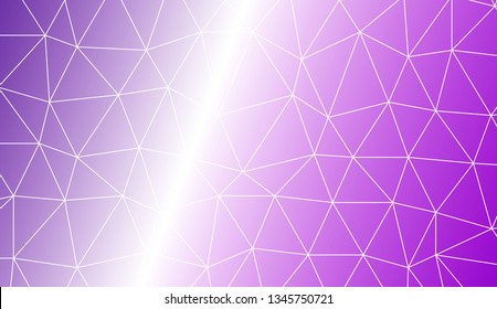Template background with curved line. Triangles style. For interior wallpaper, smart design, fashion print. Vector illustration. Creative gradient color