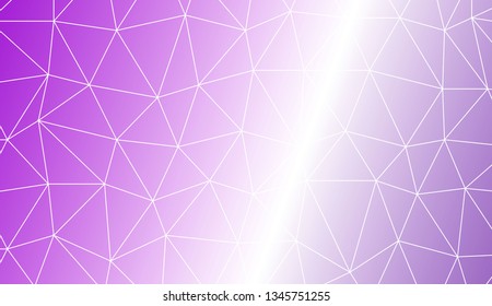 Template background with curved line. Triangles style. For interior wallpaper, smart design, fashion print. Vector illustration. Creative gradient color