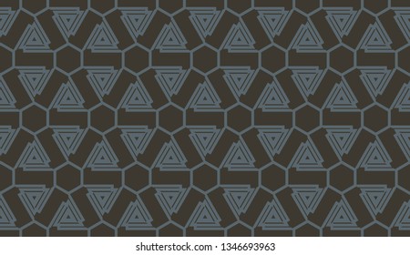 Template background with curved line. Triangles style. Vector illustration. For flyer, screen, business presentation