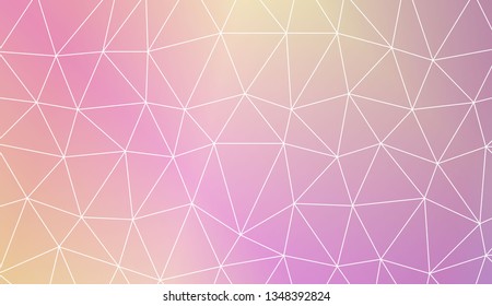 Template background with curved line. Triangles style. For interior wallpaper, smart design, fashion print. Vector illustration. Creative gradient color
