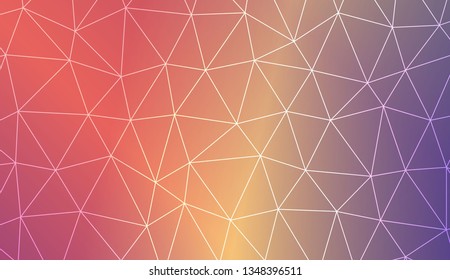 Template background with curved line. Triangles style. For your home interior wallpaper, fashion print. Vector illustration. Blurred Background, Smooth Gradient Texture Color