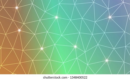 Template background with curved line. Triangles style. For your home interior wallpaper, fashion print. Vector illustration. Blurred Background, Smooth Gradient Texture Color