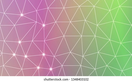 Template background with curved line. Triangles style. For your home interior wallpaper, fashion print. Vector illustration. Blurred Background, Smooth Gradient Texture Color