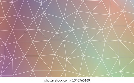 Template background with curved line. Triangles style. For your home interior wallpaper, fashion print. Vector illustration. Blurred Background, Smooth Gradient Texture Color