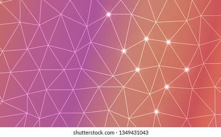 Template background with curved line. Triangles style. For your home interior wallpaper, fashion print. Vector illustration. Blurred Background, Smooth Gradient Texture Color