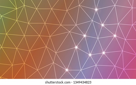 Template background with curved line. Triangles style. For your home interior wallpaper, fashion print. Vector illustration. Blurred Background, Smooth Gradient Texture Color
