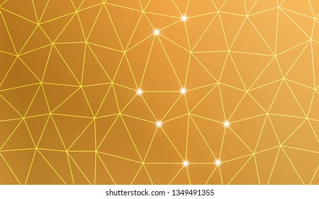 Template background with curved line. Triangles style. For interior wallpaper, smart design, fashion print. Vector illustration. Creative gradient color