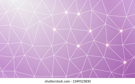 Template background with curved line. Triangles style. For interior wallpaper, smart design, fashion print. Vector illustration. Creative gradient color