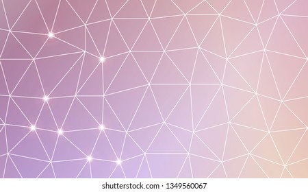 Template background with curved line. Triangles style. For interior wallpaper, smart design, fashion print. Vector illustration. Creative gradient color