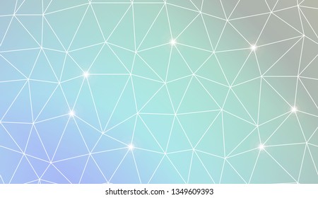 Template background with curved line. Triangles style. For interior wallpaper, smart design, fashion print. Vector illustration. Creative gradient color