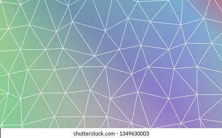 Template background with curved line. Triangles style. For your home interior wallpaper, fashion print. Vector illustration. Blurred Background, Smooth Gradient Texture Color