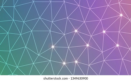 Template background with curved line. Triangles style. For your home interior wallpaper, fashion print. Vector illustration. Blurred Background, Smooth Gradient Texture Color