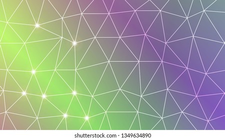 Template background with curved line. Triangles style. For your home interior wallpaper, fashion print. Vector illustration. Blurred Background, Smooth Gradient Texture Color