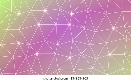 Template background with curved line. Triangles style. For your home interior wallpaper, fashion print. Vector illustration. Blurred Background, Smooth Gradient Texture Color