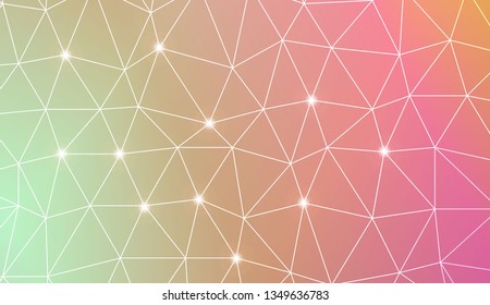 Template background with curved line. Triangles style. For your home interior wallpaper, fashion print. Vector illustration. Blurred Background, Smooth Gradient Texture Color