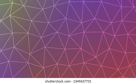Template background with curved line. Triangles style. For your home interior wallpaper, fashion print. Vector illustration. Blurred Background, Smooth Gradient Texture Color