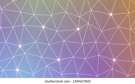 Template background with curved line. Triangles style. For your home interior wallpaper, fashion print. Vector illustration. Blurred Background, Smooth Gradient Texture Color