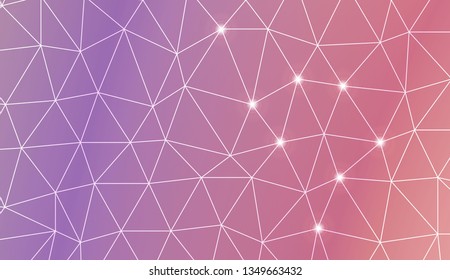 Template background with curved line. Triangles style. For interior wallpaper, smart design, fashion print. Vector illustration. Abstract Gradient Soft Colorful Background