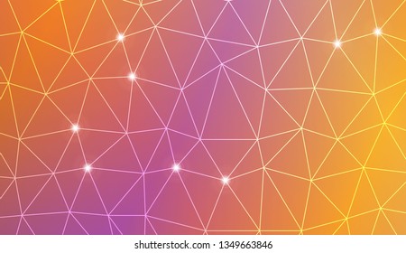 Template background with curved line. Triangles style. For your home interior wallpaper, fashion print. Vector illustration. Blurred Background, Smooth Gradient Texture Color