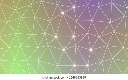 Template background with curved line. Triangles style. For your home interior wallpaper, fashion print. Vector illustration. Blurred Background, Smooth Gradient Texture Color