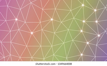 Template background with curved line. Triangles style. For your home interior wallpaper, fashion print. Vector illustration. Blurred Background, Smooth Gradient Texture Color