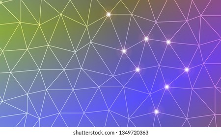Template background with curved line. Triangles style. For your home interior wallpaper, fashion print. Vector illustration. Blurred Background, Smooth Gradient Texture Color