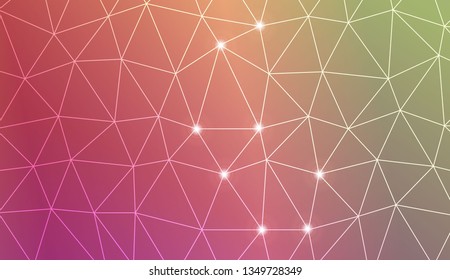 Template background with curved line. Triangles style. For your home interior wallpaper, fashion print. Vector illustration. Blurred Background, Smooth Gradient Texture Color