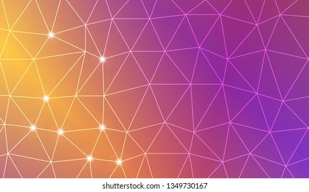 Template background with curved line. Triangles style. For your home interior wallpaper, fashion print. Vector illustration. Blurred Background, Smooth Gradient Texture Color