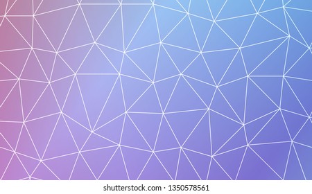 Template background with curved line. Triangles style. For interior wallpaper, smart design, fashion print. Vector illustration. Abstract Gradient Soft Colorful Background