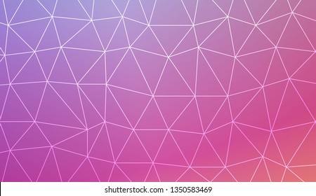 Template background with curved line. Triangles style. For interior wallpaper, smart design, fashion print. Vector illustration. Abstract Gradient Soft Colorful Background