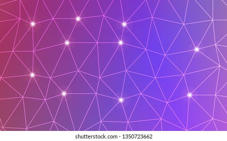 Template background with curved line. Triangles style. For your home interior wallpaper, fashion print. Vector illustration. Blurred Background, Smooth Gradient Texture Color