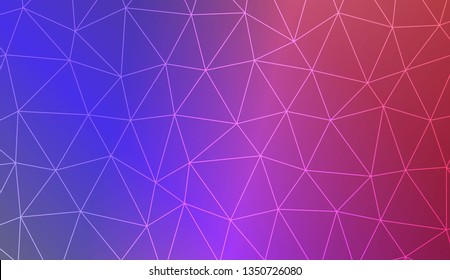 Template background with curved line. Triangles style. For your home interior wallpaper, fashion print. Vector illustration. Blurred Background, Smooth Gradient Texture Color