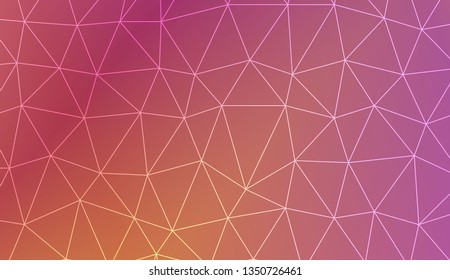 Template background with curved line. Triangles style. For your home interior wallpaper, fashion print. Vector illustration. Blurred Background, Smooth Gradient Texture Color