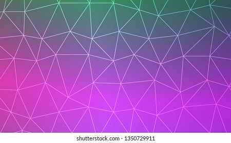 Template background with curved line. Triangles style. For interior wallpaper, smart design, fashion print. Vector illustration. Abstract Gradient Soft Colorful Background