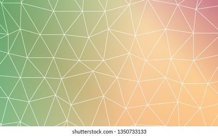 Template background with curved line. Triangles style. For interior wallpaper, smart design, fashion print. Vector illustration. Abstract Gradient Soft Colorful Background