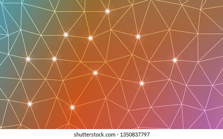 Template background with curved line. Triangles style. For your home interior wallpaper, fashion print. Vector illustration. Blurred Background, Smooth Gradient Texture Color
